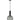 Pelota Pendant Smokey Black Segmented Wine Glass
